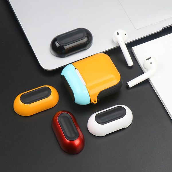 

fashion wireless charging case for apple airpods anti-knock silicone glossy protective cover for airpod air pods with wired charging tws i7