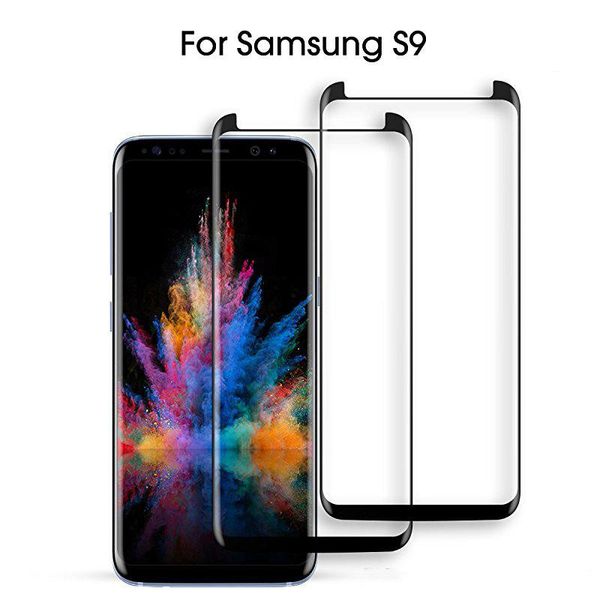 

case friendly 3d curved screen protector tempered glass for samsung note 10 9 8 s6 s7 edge s8 s9 plus full surface cover film with package