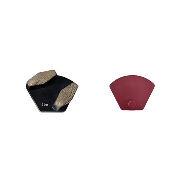 

metal bond алмазное покрытие шлифовальные инструменты два шестигранной сегмент бетономолы клин блок single pin quick change flat мелющие пли