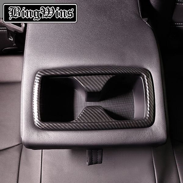 

bingwins car styling for 2020 rav4 rear armrest water cup position decorative frame