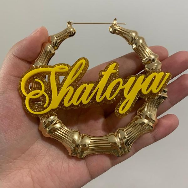 

акѬилове nameplate еѬги customized им еѬги 50 70 90мм bamboo style ползоваелкие обѬђ за, Golden;silver