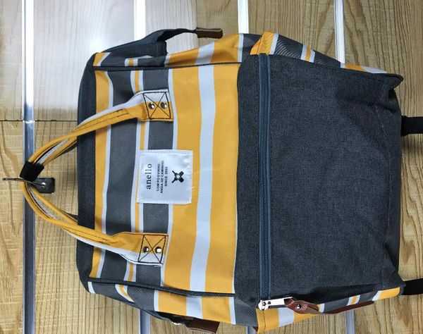 yellow anello backpack