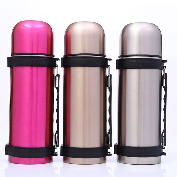 

stainless steel 3.4# thermal insulation large capacity sports bottle outdoor climbing insulation kettle portable thermos water bottles 40 oz