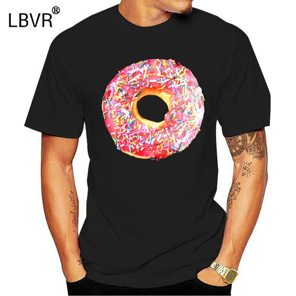 

lost gods sprinkle doughnut mens graphic t shirt, White;black