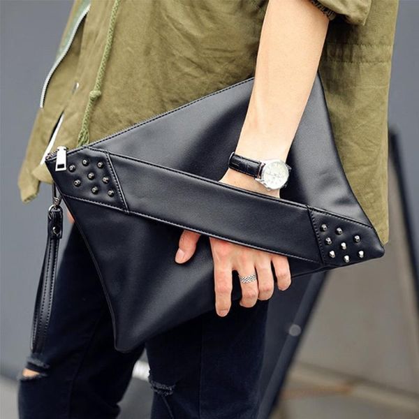 

fashion rivet ladies clutch bag envelope clutch bag pu leather crossbody ladies crossbody handbag