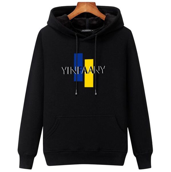 

men's brand hoodie light fleece sweatshirt fashion print hooded pullover 8 color street style men's sportswear large size s-5xl, Black
