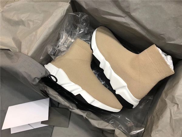 

2019ss release grey speed runner trainer casual shoes socks shoe speedman white glitter flat fashion socks boots sneakers eur 36-45, Black