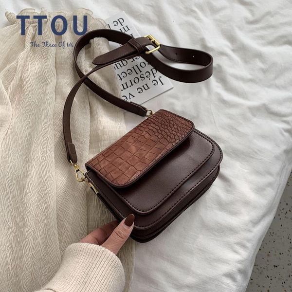

fashion alligator mini crossbody bag women 2020 luxury saddle design shoulder messenger bag female small casual handbag purses