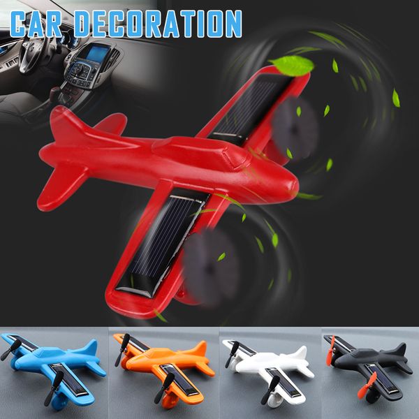 

car airplane aircraft model solar energy interior decoration deskdecor m8617