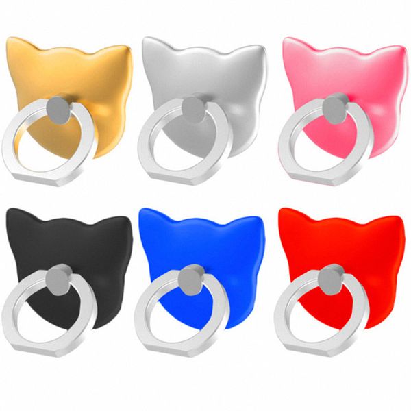 

cellphone grip phone holder cat finger ring back holder 360 rotating mount mobile phone finger grip lazy buckle stand