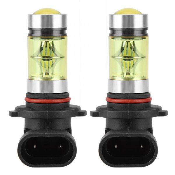

2pc 9006 100w 4300k yellow led headlight bulbs kit fog light car driving lamp car general purpose bulb