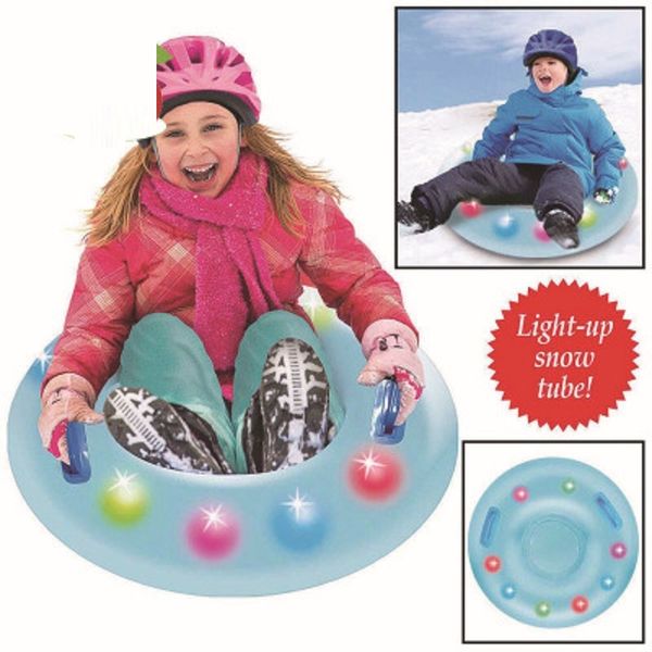 

inflatable led flash ski circle blue snow tube sledge snow ring sleds skiing tube boat shaped skiing sleds raft sports toys