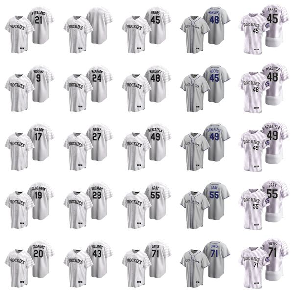 

2020 йонатан даза джерси хайро диаз филипп диль карлос эстевес кайл фриланд джош фуэнтес чи гонсалес бейсбол кофта сшитые на заказ, Blue;black