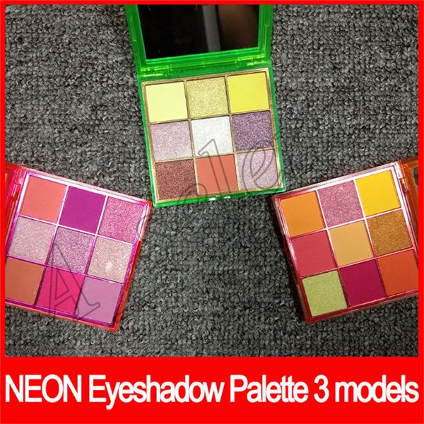 

2019 new beauty eye makeup beauty neon pink orange green eye hadow palette ob e ion 9 color himmer hinning matte eye hadow by epacket