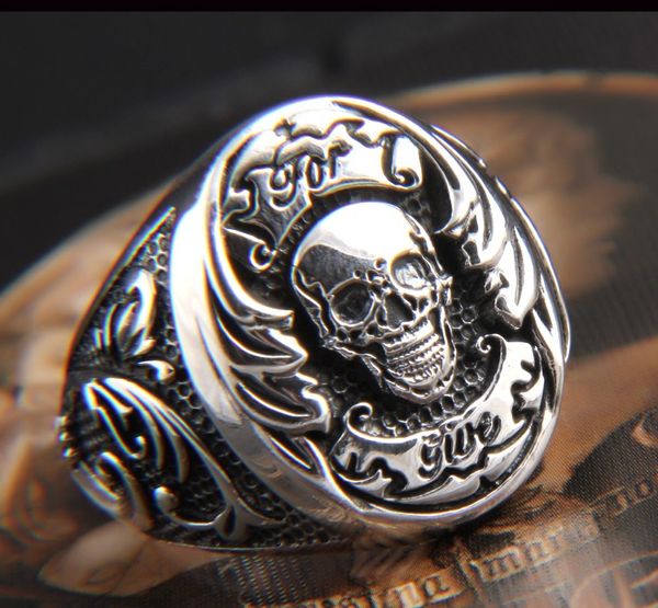 

men's sterling silver jewelry thailand imported ring 925 sterling silver punk wisp flaming flame ring, Golden;silver