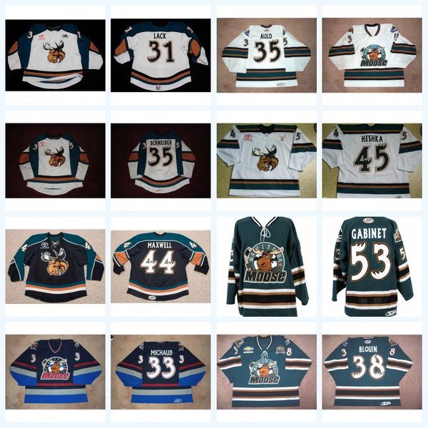 

Manitoba Moose 31 Eddie Lack 33 Alfie Michaud 35 Alex Auld 37 Rick Rypien 38 Sylvain Blouin 44 Tommy Maxwell AHL Jersey
