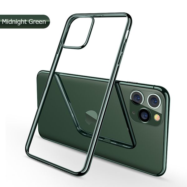 

for iphone 11 pro max case luxury plating tpu cover for apple iphone 11 plus 2019 soft clear shockproof coque
