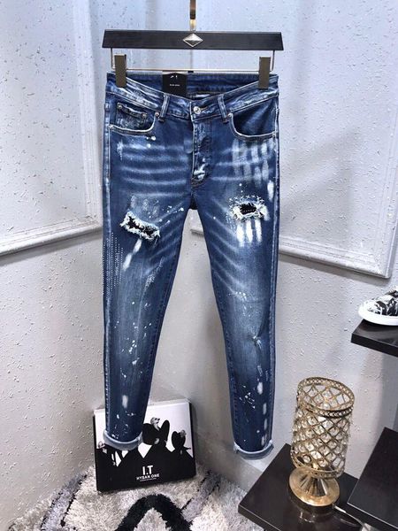 

mens designer pants new style casual skinny sweatpants mens designer jeans drop crotch jogging pants mens jeans 2500, Blue