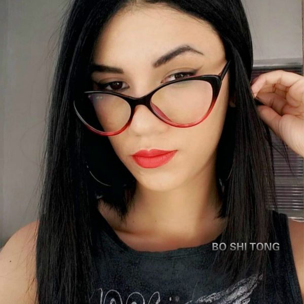 

cat eye glasses frame clear lens women brand eyewear optical frames 2019 spectacle frame myopia nerd black purple eyeglasses