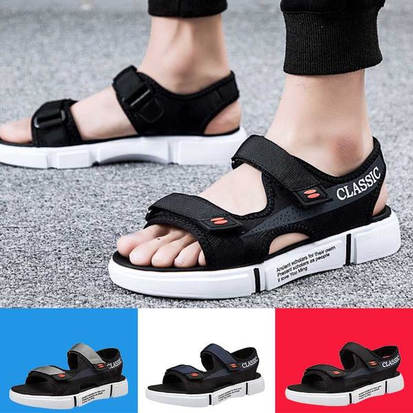 

sandals 2021 for mens shoes male black white soft fashion casual sports beach outdoor breathable summer comfort light