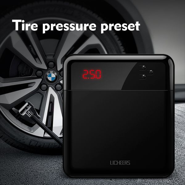 

licheers digital tire inflator dc 12 volt car portable air compressor pump 150 psi car air compressor for suv motorcycles