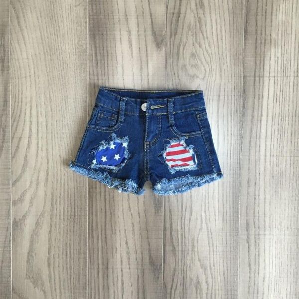 

baby girls july 4th pants girls short jeans shorts wholesale, Blue