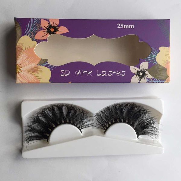 

lanflower 25mm eyelashes wholesale 3d mink lashes reusable false eyelash beauty fashion tool for make up 25mm mink eyelashes