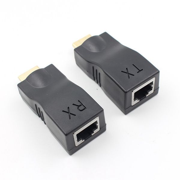 

promotion--4k 3d hdmi 1.4 30m extender to rj45 over cat 5e/6 network lan ethernet adapter