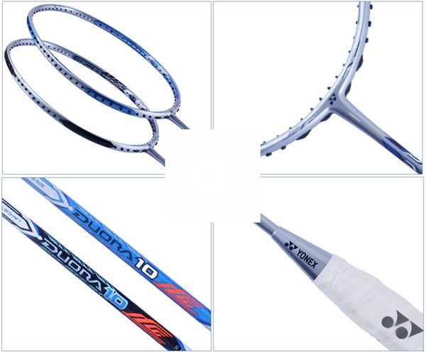 

yon88exx88 badminton racquet high elasticity carbon racket line completion duora duora 10 lcw silver blue