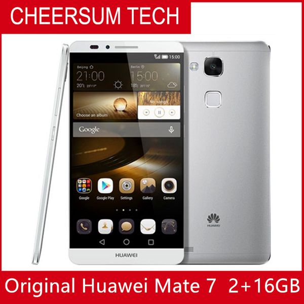 

Глобальная прошивка Huawei Ascend Mate 7 4G LTE Сотовый телефон Anroid 4.4 6.0 "FHD 1920X1080 3 ГБ ОЗУ 32 ГБ ПЗУ 4000 мАч Отпечаток пальца NFC