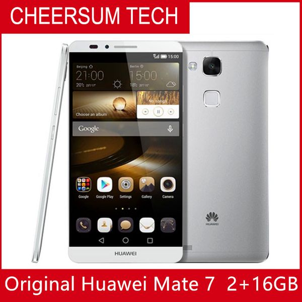 

Глобальная прошивка Huawei Ascend Mate 7 4G LTE Сотовый телефон Anroid 4.4 6.0 "FHD 1920X1080 3 ГБ ОЗУ 32 ГБ ПЗУ 4000 мАч Отпечаток пальца NFC