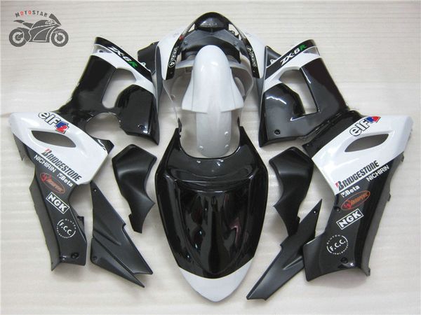 Настройка обтекатели комплект для Kawasaki Ninja ZX6R 636 05 06 ZX6R 2005 ZX 6R 2006 шоссейных ABS пластиковый набор обтекателя