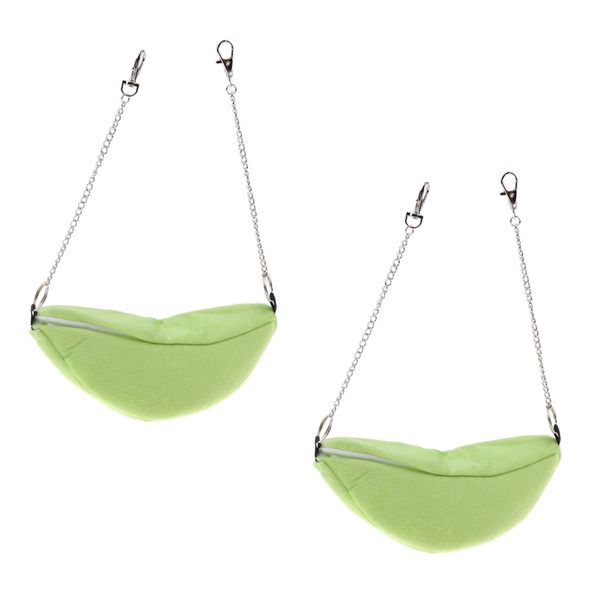 

2pc banana hammock hamster bed small animal house cage nest for sugar glider pet