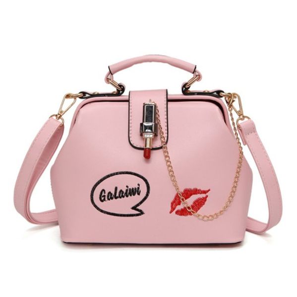 

simple versatile single shoulder bags embroidered lipstick handbag messenger bag6 ph-cfy2001122
