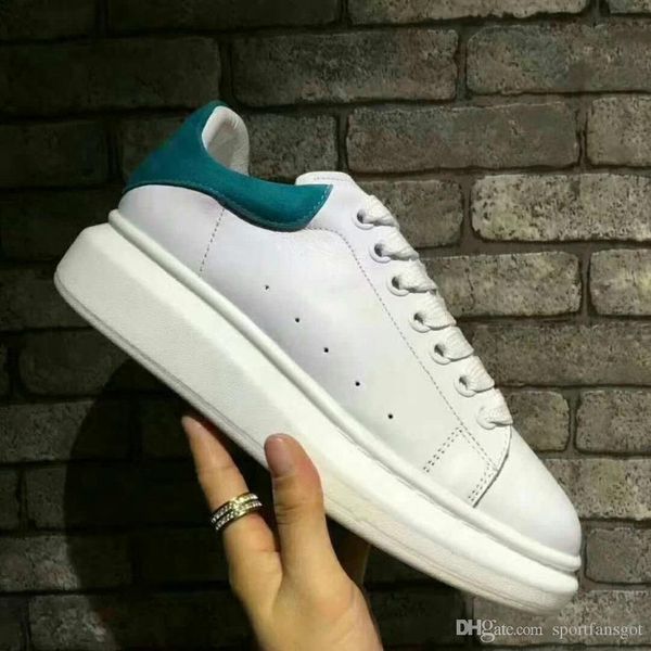 

2019 designer shoes casual oversize luxury sneakers leather shoes leather shoes increase luxury men and women size 35-44 with box, Black