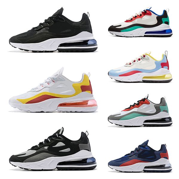 

2019 fashion men react running shoes triple black navy blue white green mens trainers sports sneakers jogging walking