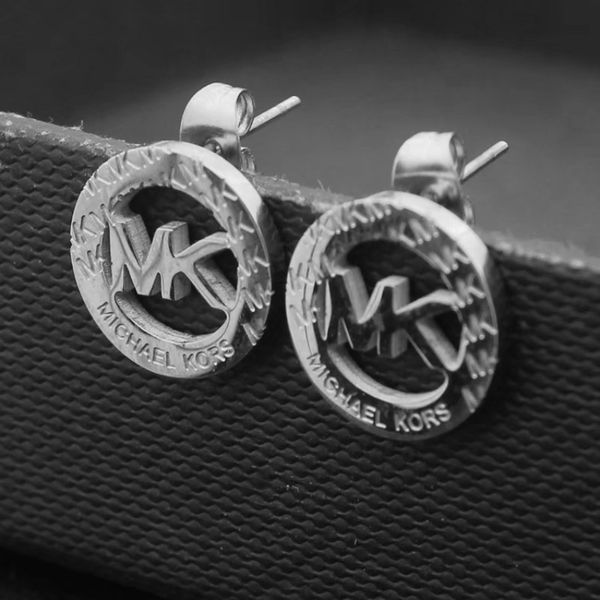 

trendy design gold plated ear studs hip hop extravagant earrings stainless steel punk round earrings for women girl wholesale, Golden;silver