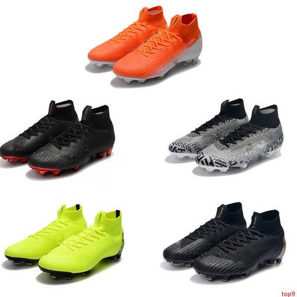 

mens mercurial superfly vii 7 360 elite fg 2020 durable cr7 ronaldo neymar soccer shoes football boots cleats size 39-45