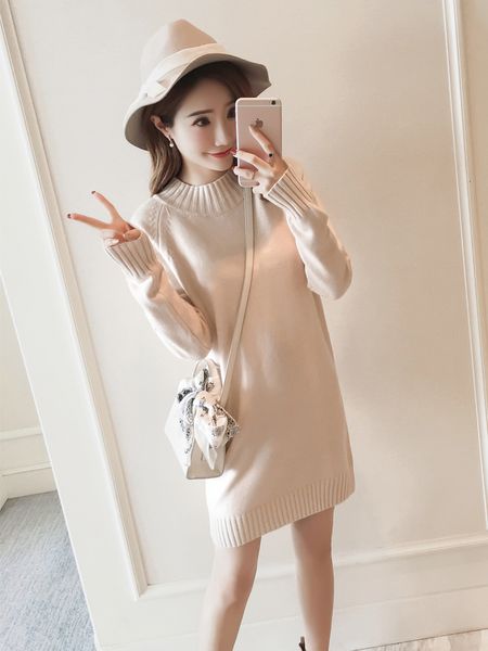 

sweater woman half high lead rendering unlined upper garment easy pullover knitting unlined upper garment dress other clothes, Black;white