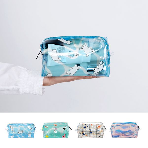 

brand lucency makeup bag women cosmetic bag case make up storage organizer toiletry bag fashion girls travel wash pouch