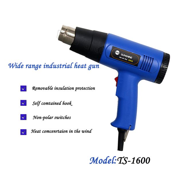 

1600w air gun portable adjustable temperature air blower for smd rework station power tool