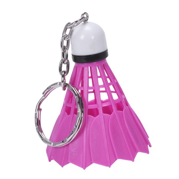 

plastic badminton dangling pendant keychain key ring pendant, Silver