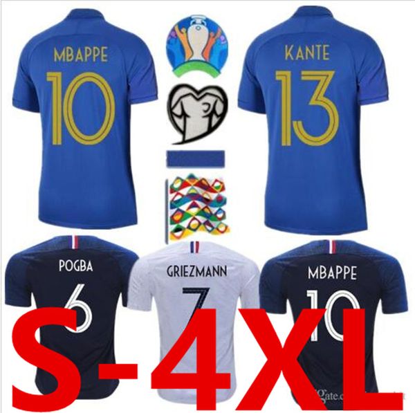 

100th anniver a 2018 griezmann mbappe 2 tar occer jer ey 3xl pogba kante dembele varane matuidi football hirt 4xl xxxl maillot de foot
