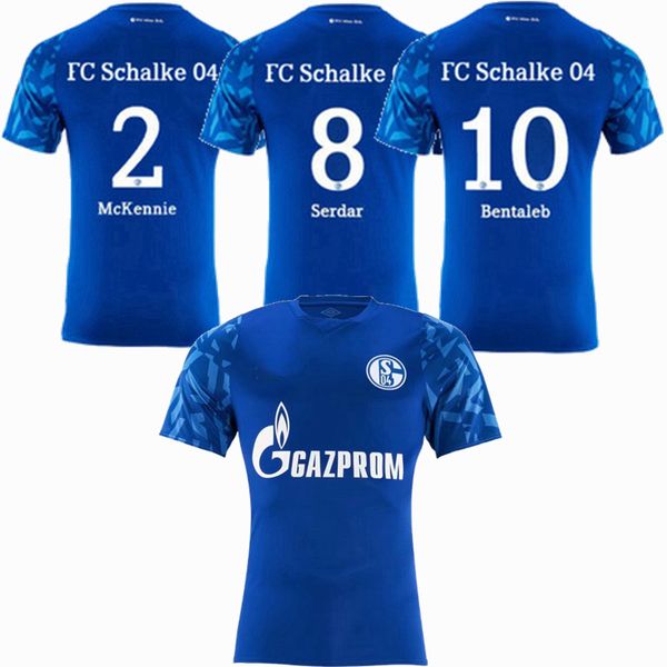 

19 20 fc schalke 04 maillots de foot soccer jersey raman bentaleb serdar uth 2019 2020 football shirt camiseta de futbol, Black;yellow