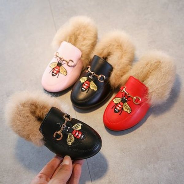 

new autumn winter female children warm cotton leather shoes girls non-slip soft rubber soled cotton leahter shoeses winter sho