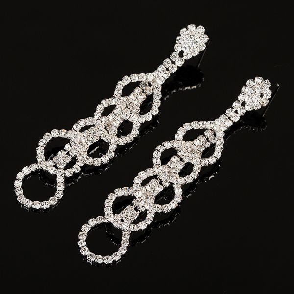 

long fund tassels circle circle earrings nightclub will ear nail ornaments, Golden