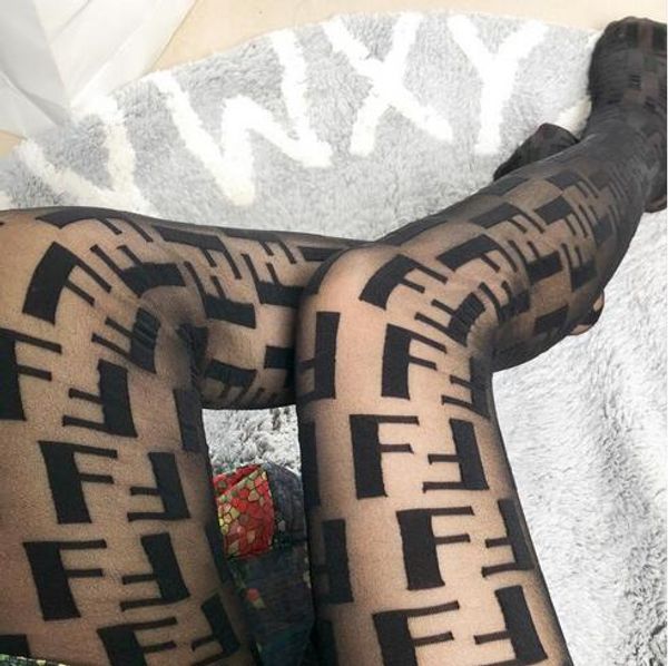 

2019 brand women 039 ock f leter popular logo ock new women fa hion ho iery black color party club tight for girl ladie tocking, Black;white