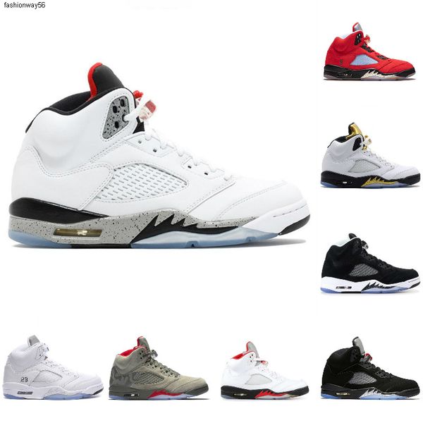 

og 5s jumpman 5 men basketball shoes michigan 2020 black grape fire red icexeqp