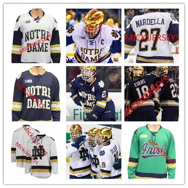 

Mens Custom Notre Dame Hockey Jersey Cal Burke Andrew Peeke Dylan Malmquist Bobby Nardella Jack Jenkins Cale Morris Notre Dame Jersey S-3XL