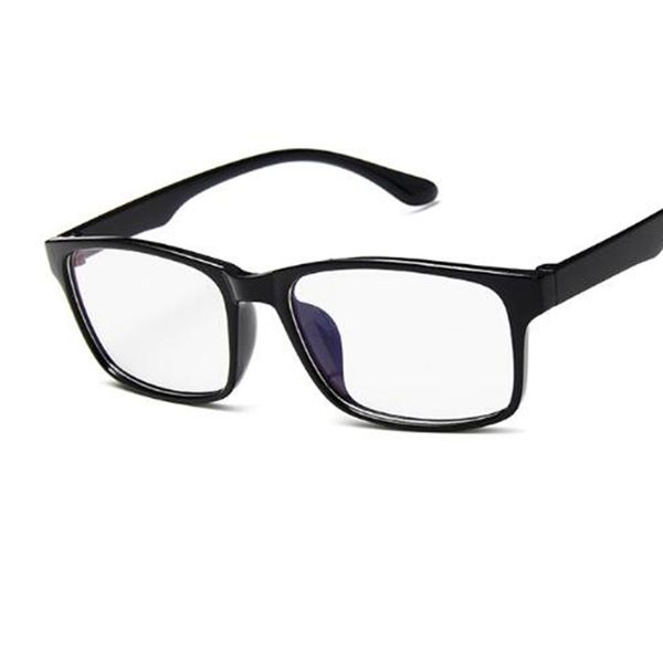 

transparent square glasses frame small eyewear student myopia nerd clear glasses spectacle frames men women's zeros oculos, Black